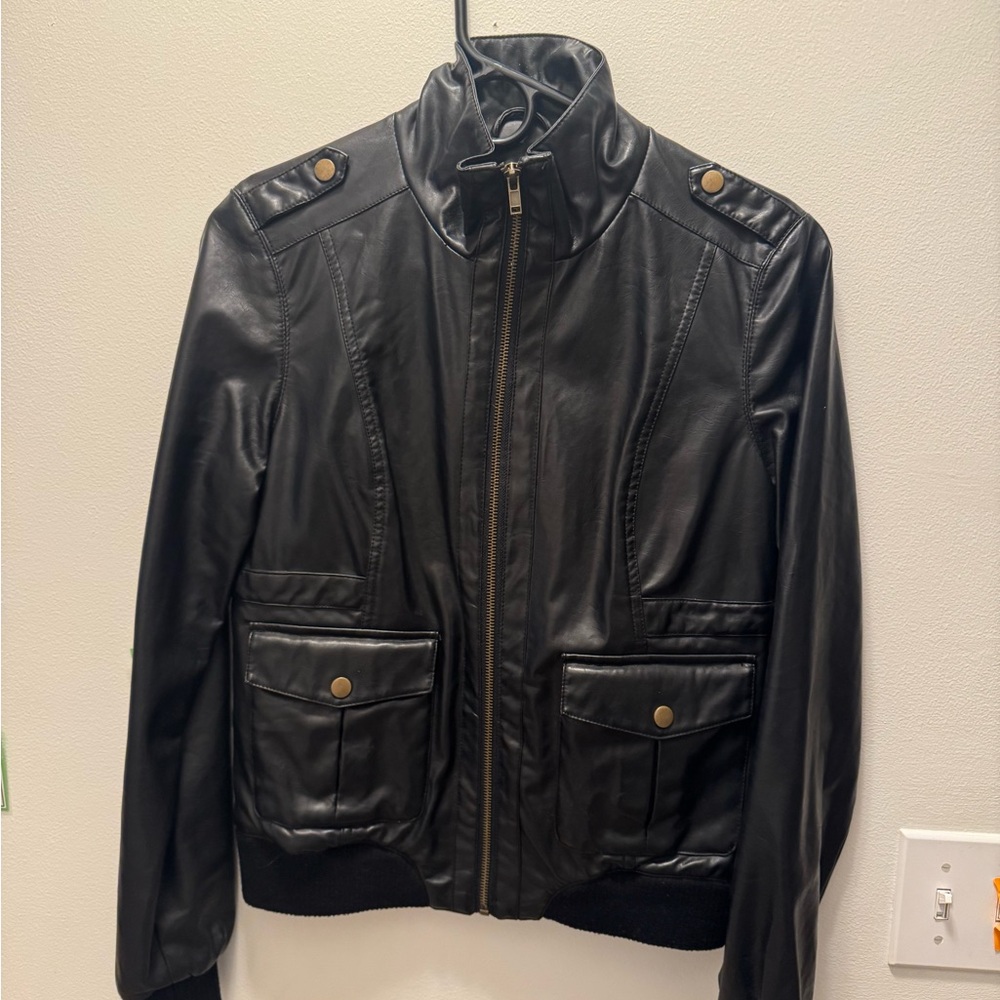Jack by BB Dakota Black faux leather  Jacket